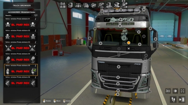 ETS2 - Volvo Window Pirate Stickers thumbnail 2