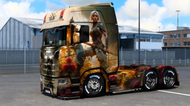 ETS2 - Warrior Girl Skin