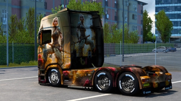 ETS2 - Warrior Girl Skin thumbnail 2