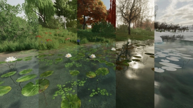 FS22 - Water Lilies Mix V1.0