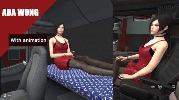 ETS2 - Ada Wong Co-Driver V1.2