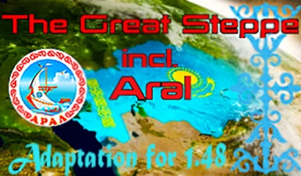 ETS2 - Adaptation of the Great Steppe (Kazakhstan) Map with A Built-in Aral Map
