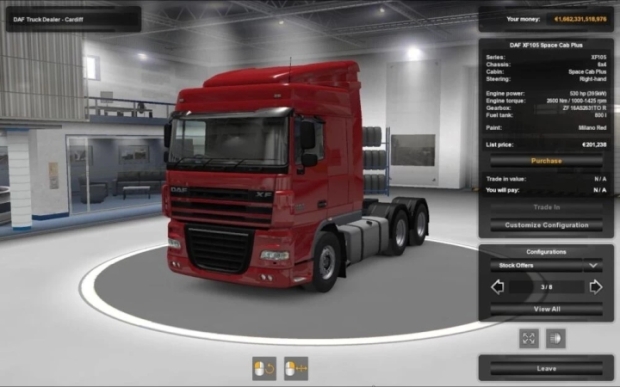 ETS2 - Daf XF 105 530HP Engine