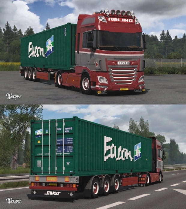 ETS2 - DAF XF Euro 6 Roling Transport Skin Pack