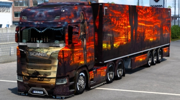 ETS2 - Desert Fire Woman Skin thumbnail 2