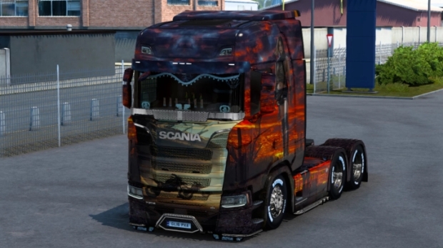 ETS2 - Desert Fire Woman Skin thumbnail 4