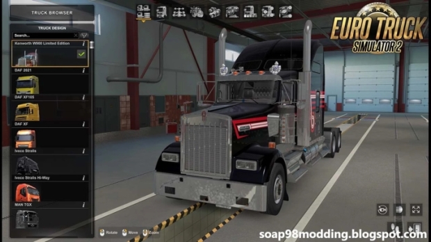 ETS2 - Kenworth W900 LE Truck V1.2.0 thumbnail 2
