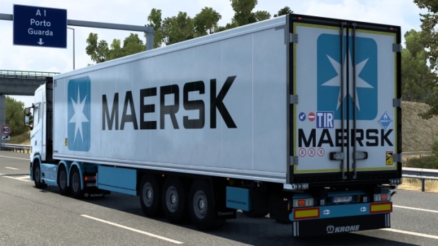 ETS2 - Krone Cool Liner Maersk Skin V1.0 thumbnail 2