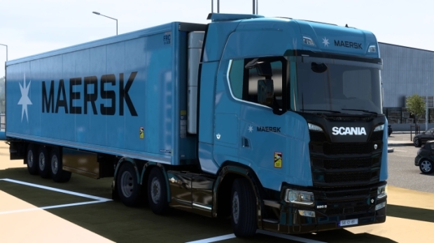 ETS2 - Krone Cool Liner Maersk Skin V2.0
