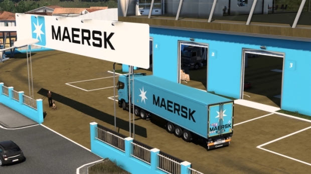 ETS2 - Krone Cool Liner Maersk Skin V2.0 thumbnail 2