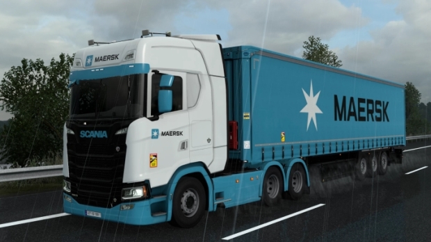 ETS2 - Maersk Krone Paper Liner Skin V2.0 | Euro Truck Simulator 2 ...