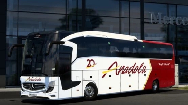 ETS2 - Mercedes Travego 16 SHD Anadolu Ulasim Kaplamasi