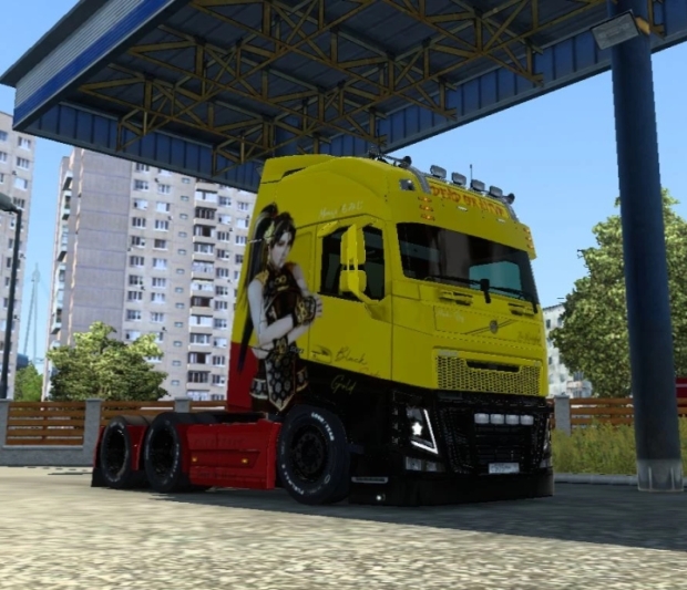 ETS2 - Momiji Black Gold Dress Skin