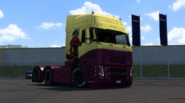 ETS2 - Pendragon Volvo FH9 Ninja Girl Skin By Zen Workshop