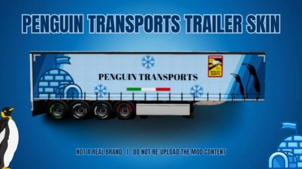 ETS2 - Penguin Transports Trailer Skin