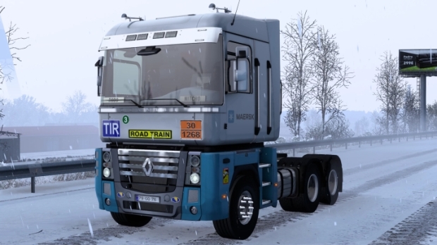 ETS2 - Renault Magnum Maersk Skin V1.0 thumbnail 2
