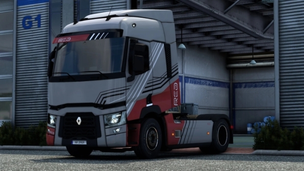 ETS2 - Renault T Red Skin V1.0