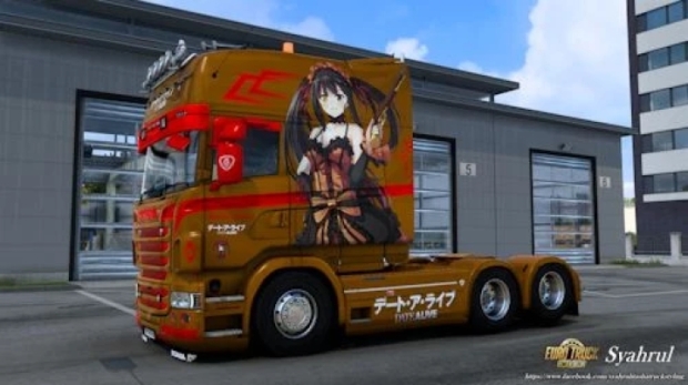 ETS2 - RJL Scania Topline Extended Kurumi Tokisaki Date A Live Skin