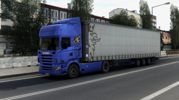 ETS2 - Scania R (RJL) and Krone MegaLiner Used Skins Combo
