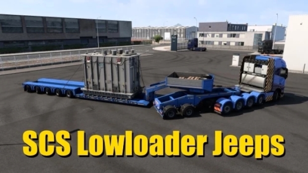 ETS2 - SCS Lowloader Jeeps 2+5 Trailer