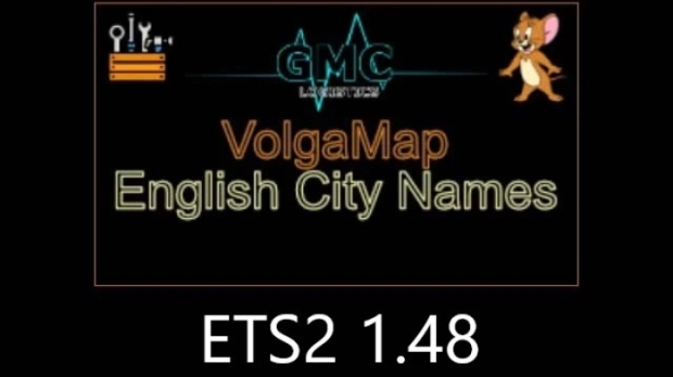ETS2 - Volga Map English City Names V1.0