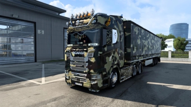 ETS2 - Cama Skin For All SCS Trucks And SCS BOX Trailer V1.0