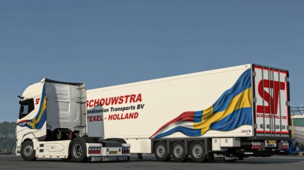 ETS2 - DAF 2021 Jelle Schouwstra Transport Combo Skin