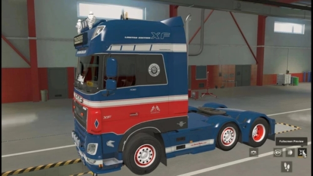 ETS2 - DAF XF Euro 6 Changeable Multicolor Skin – Gloss & Matte