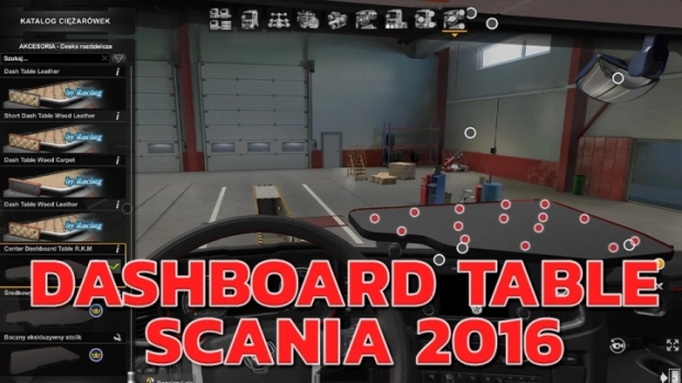 ETS2 - Dashboard Table Scania 2016 V1.4