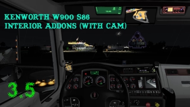 ATS - Kenworth W900 S86 - Interior Addons (with Cam)