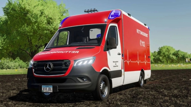 FS22 - Mercedes-Benz Sprinter Ambulance V1.1