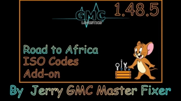 ETS2 - Road to Africa ISO Codes Add-on V1.0