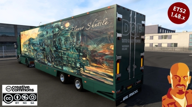 ETS2 - Scania DQF Flower Shuttle + Trailer