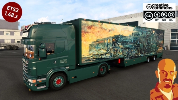 ETS2 - Scania DQF Flower Shuttle + Trailer thumbnail 2