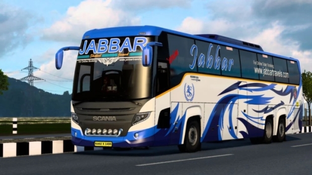 ETS2 - Scania Touring Bus + Indian Livery (RHD)
