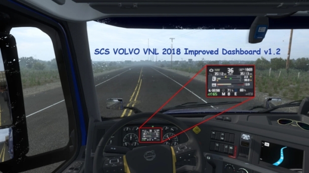 ATS - SCS Volvo VNL 2018 Improved Dashboard V1.2