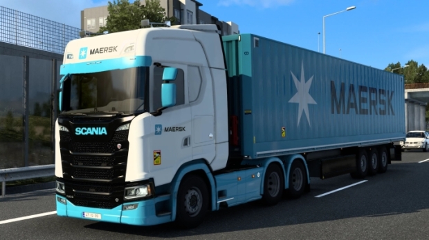 ETS2 - Skin Maersk Krone DRY Liner V2.0 | Euro Truck Simulator 2 | Mods ...