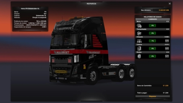 ETS2 - Supplemental Tank 2000 Liters for All Trucks V1.0 thumbnail 2