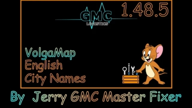 ETS2 - Volga Map English City Names V1.0