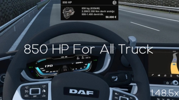 ETS2 - 850 HP For All Trucks