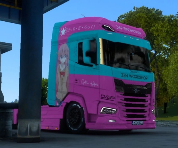 ETS2 - DAF 2021 (Jasper) Nadeshiko X Bocchi Skin By Zen Workshop | Euro ...