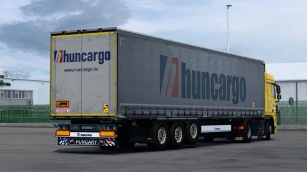 ETS2 - DAF XF 105 and Krone Profiliner DLC Huncargo Skin Combo
