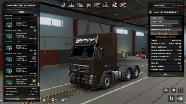 ETS2 - Engine Volvo FH16 2009 1000HP