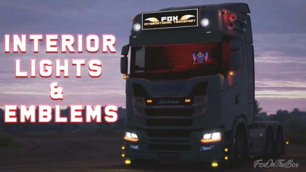 ETS2 - Interior Light & Emblems + Addons V10.1b