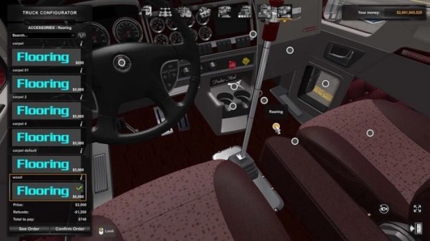 ATS - Kenworth W900 Interior Addons (with Cam) V4.4