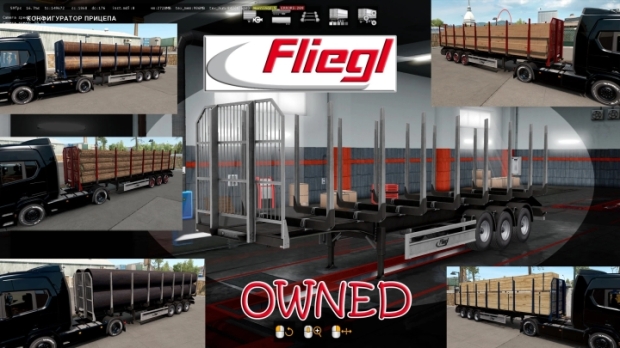 ETS2 - Ownable Log Trailer Fliegl V1.0.15