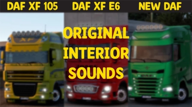 ETS2 - Paccar MX 13 for DAF (Original Interior Sounds) V3.1