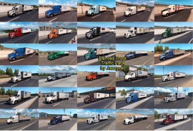 ATS - Painted Truck Traffic Pack V6.1.3