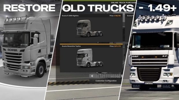 ETS2 - Restore Old Trucks V1.0
