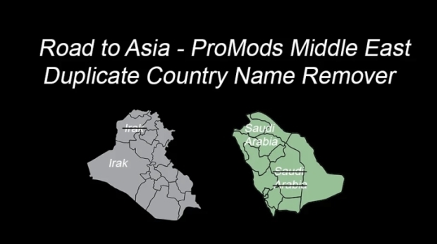 ETS2 - Road to Asia - ProMods Middle East Duplicate Country Name Remover V2.67-1.7.1